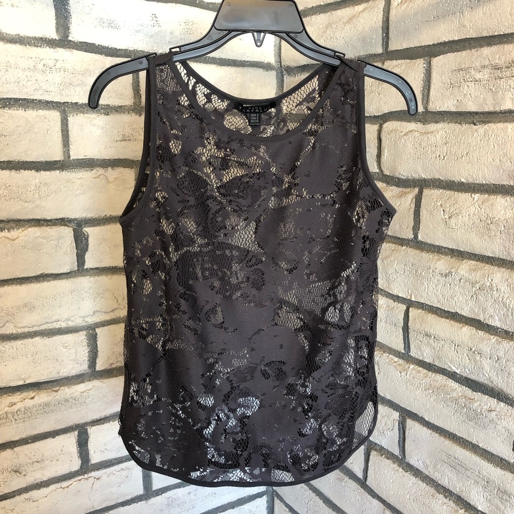 Zara lace skull tank top